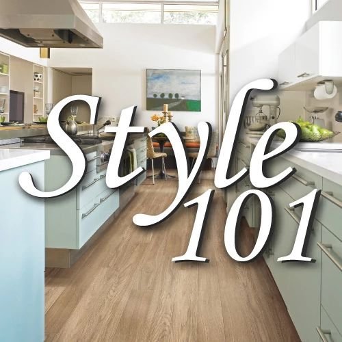 Style 101 cover image of a kitchen with hardwood flooring from Value Flooring Kitchens & Baths in Cleveland, TN